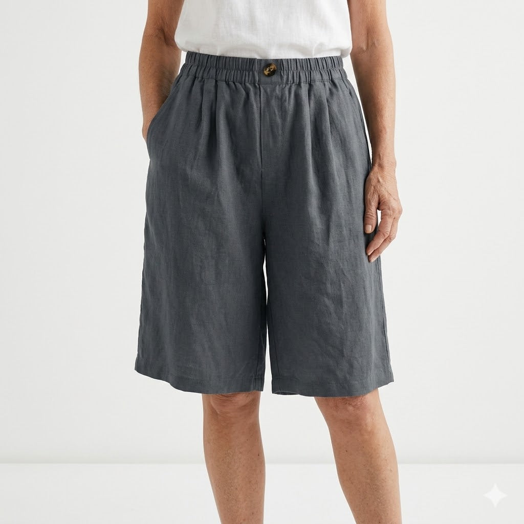 Wandeline™ — Elastic-waist shorts, large size, natural summer comfort