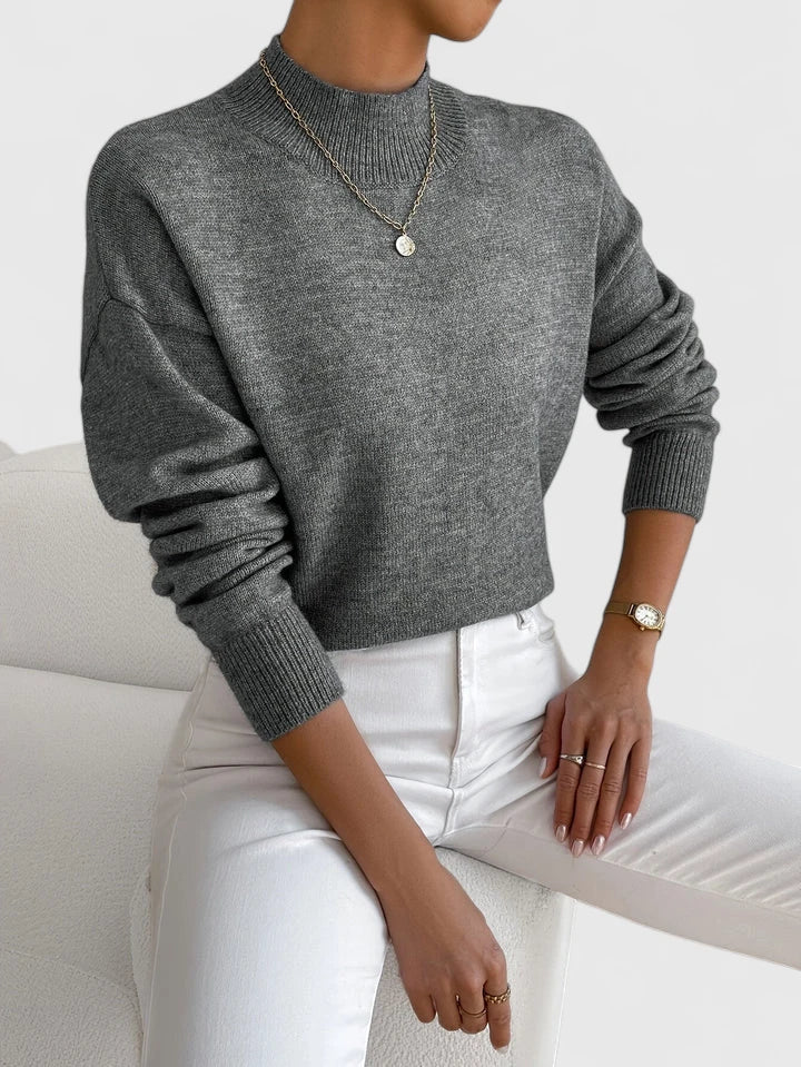 Camilla | Elegant Mock-Neck Sweater