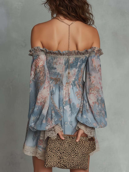 Mini Romane Dress — Romantic Gathered Mousseline