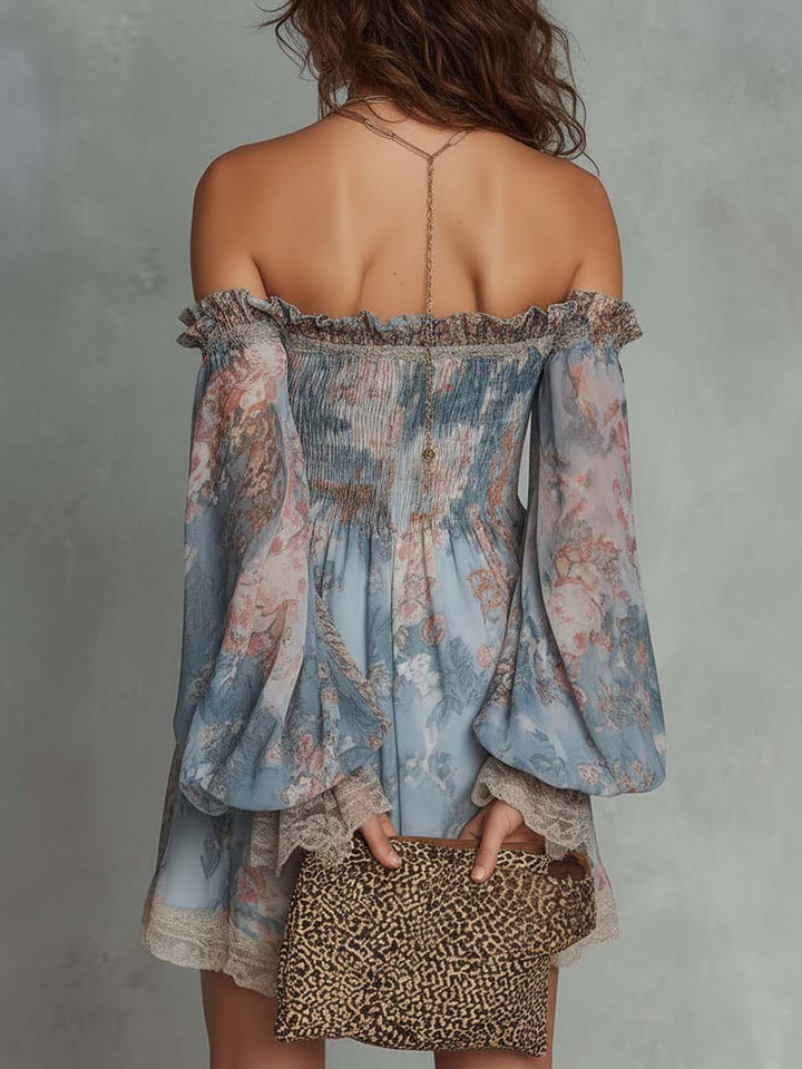 Mini Romane Dress — Romantic Gathered Mousseline