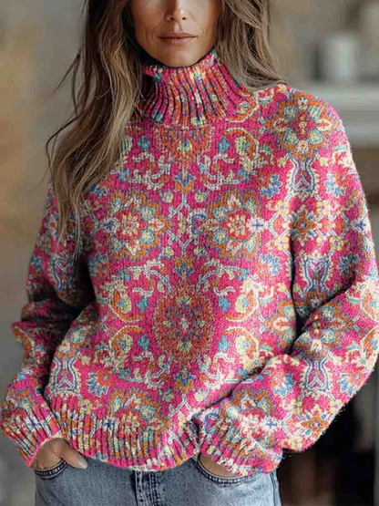 Mirabel | Ornate Turtleneck Jumper