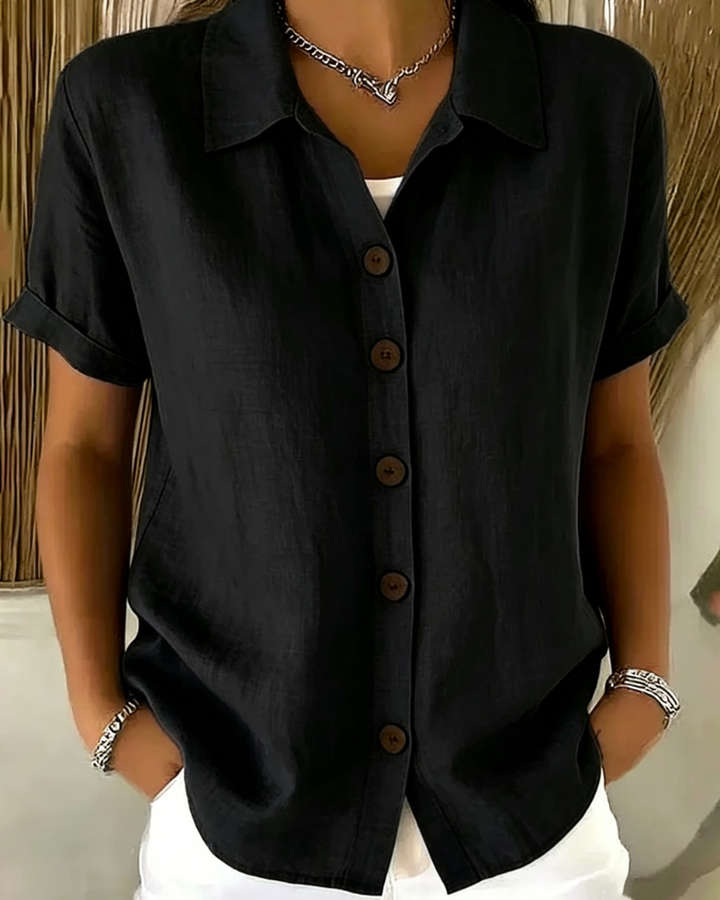 Button Front Blouse