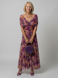 Stella & Grace™ | Off Shoulder Flow Midi Dress