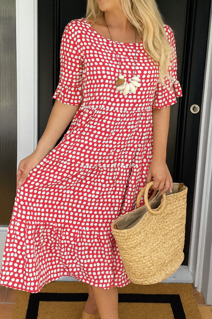 Noémie™ — Natural, elegant, flowy midi dress