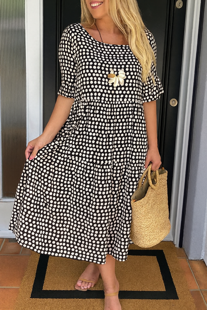 Noémie™ — Natural, elegant, flowy midi dress