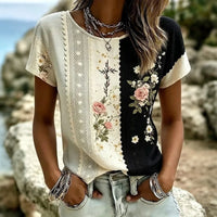 Casual Floral Print T-Shirt