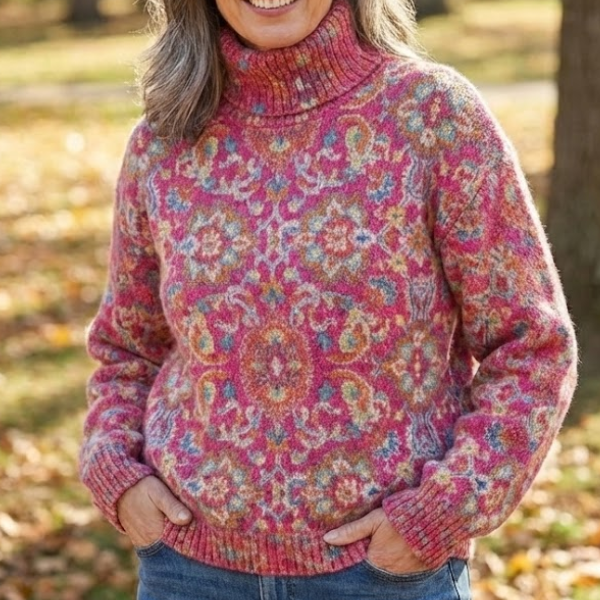 Mirabel | Ornate Turtleneck Jumper