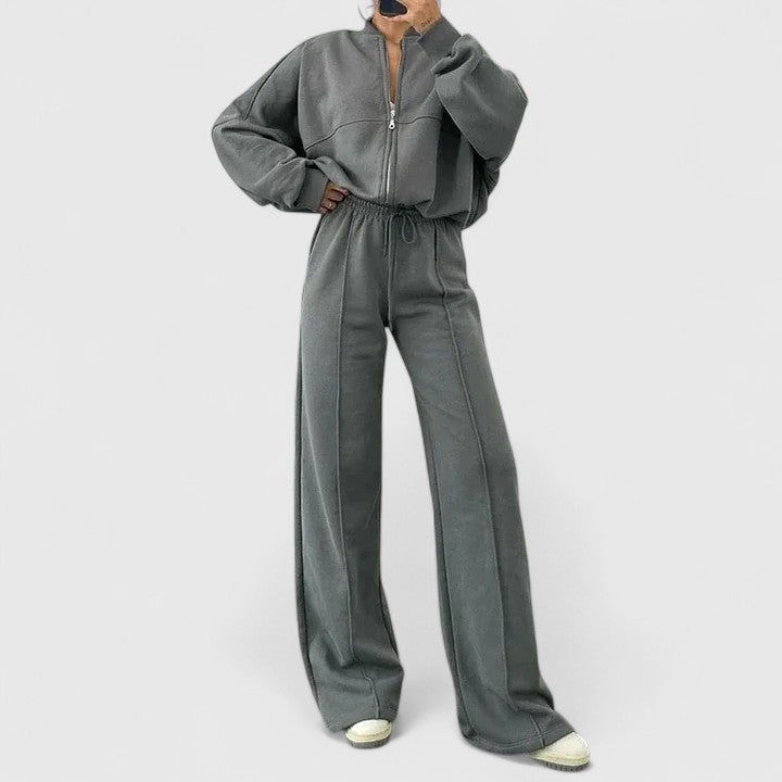 Suzanne | Relaxed Zip-Front Two-Piece Set