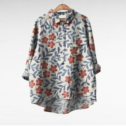 Séraphine | Artistic Floral Blouse