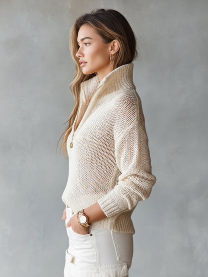 Clarissa | Relaxed Half-Zip Jumper