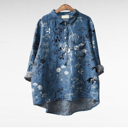 Séraphine | Artistic Floral Blouse