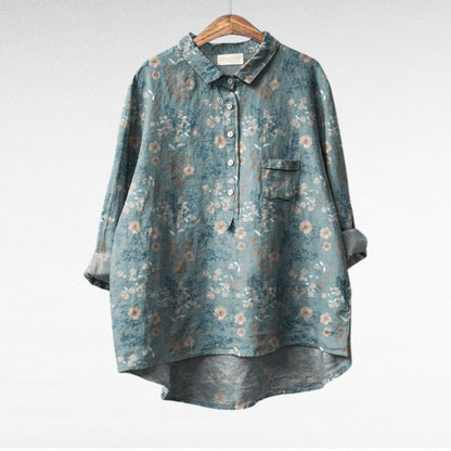 Séraphine | Artistic Floral Blouse