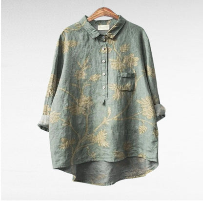 Séraphine | Artistic Floral Blouse