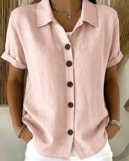 Button Front Blouse