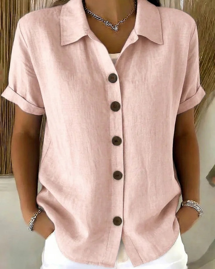 Button Front Blouse