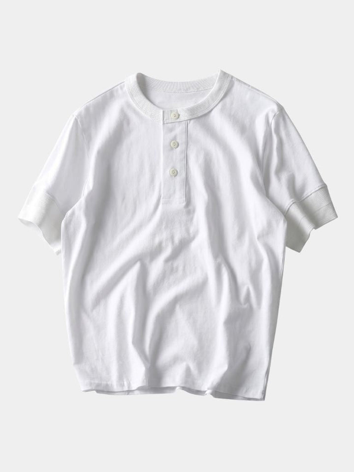 Pure Cotton Henley T-Shirt