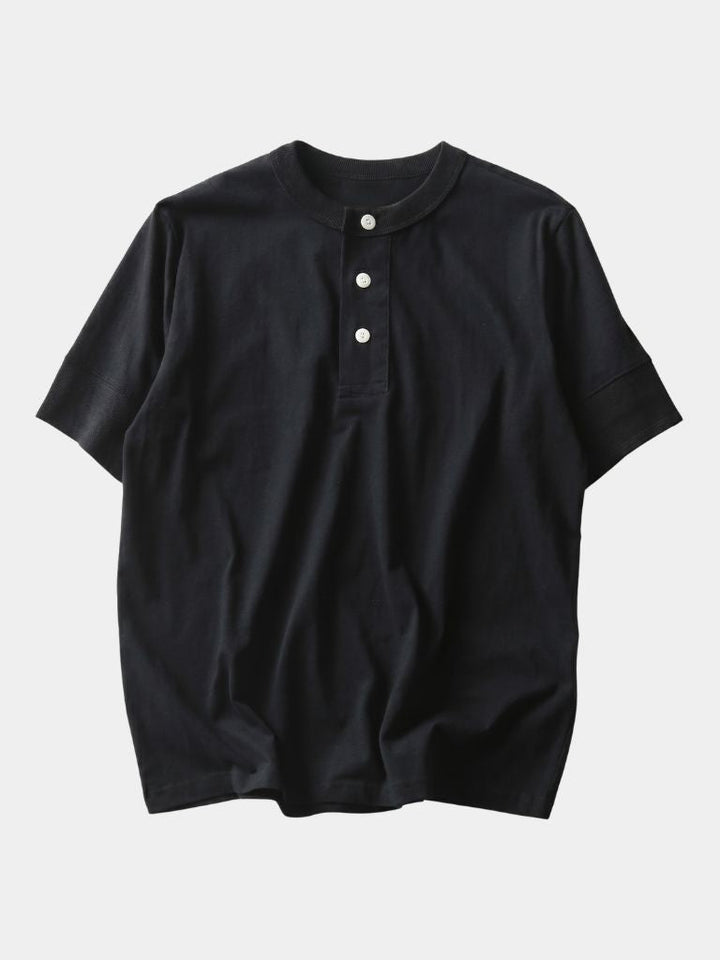 Pure Cotton Henley T-Shirt
