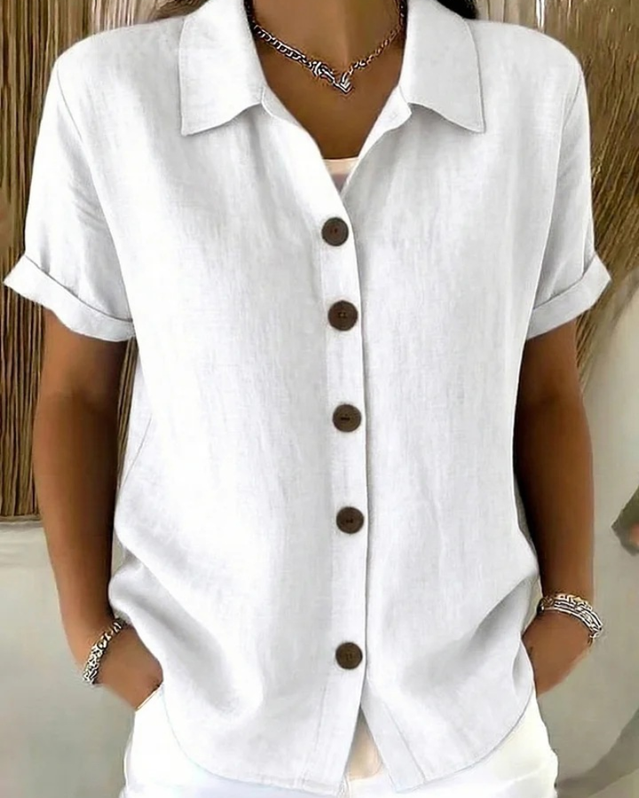 Button Front Blouse