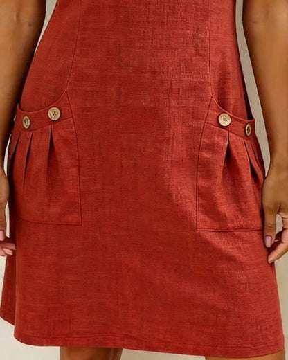 Van Elst Mode® | Cotton dress with zipper