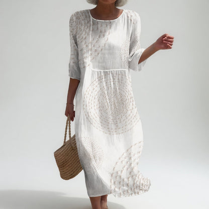 Améliane™ — Elegant midi dress with delicate details