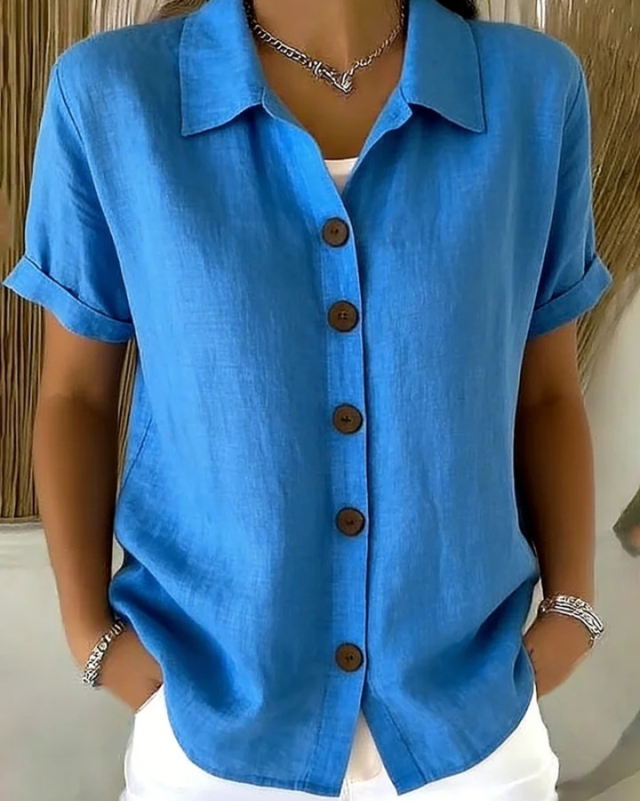 Button Front Blouse