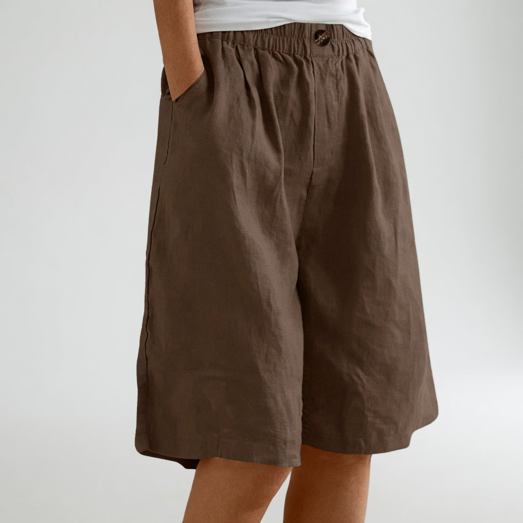Wandeline™ — Elastic-waist shorts, large size, natural summer comfort