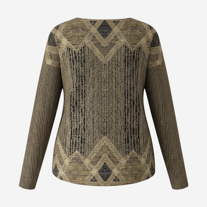 Eleni | Geometric Print Sweater