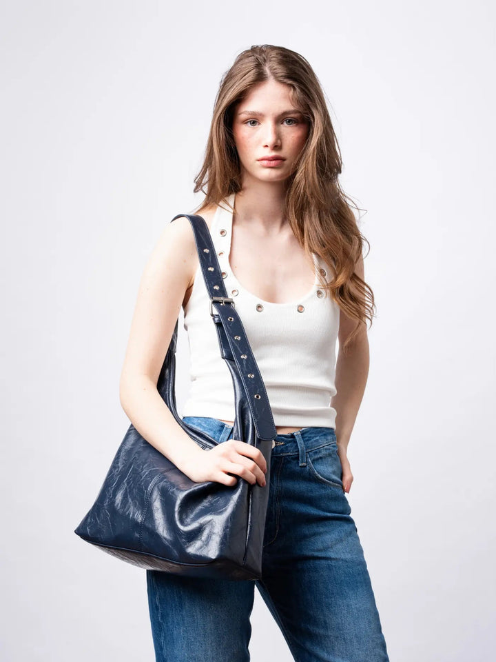 Crossbody Scarlett Distressed Leather Tote