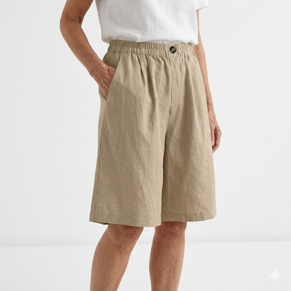 Wandeline™ — Elastic-waist shorts, large size, natural summer comfort