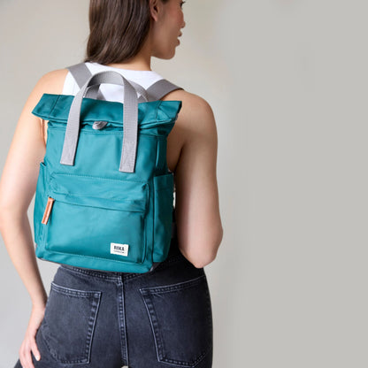 Canfield Roll Top Backpack in Black