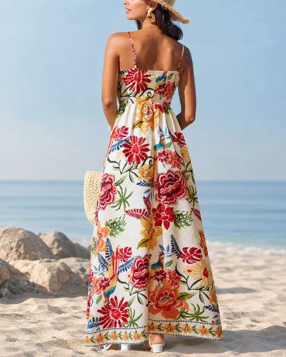 Marbella | Tropical Bloom Maxi Dress