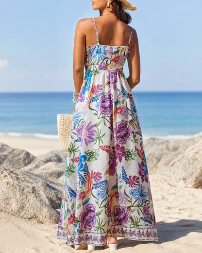 Marbella | Tropical Bloom Maxi Dress