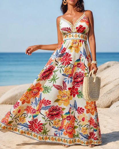 Marbella | Tropical Bloom Maxi Dress