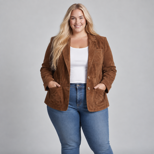 Imogen | Vintage Brown Blazer