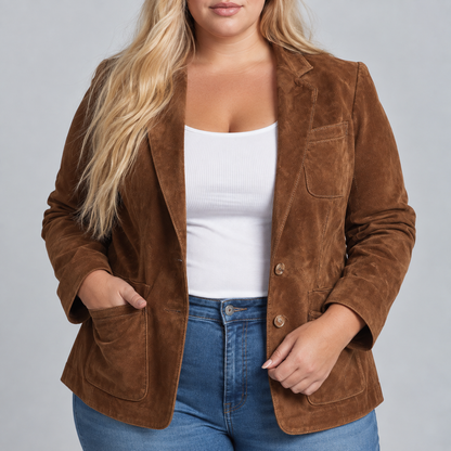 Imogen | Vintage Brown Blazer