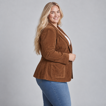 Imogen | Vintage Brown Blazer
