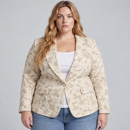 Rosamund | Paisley Jacquard Blazer