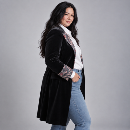 Josephine | Baroque Print Slim Fit Blazer