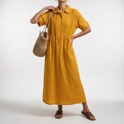 Lysandra™ - Flowy summer shirt dress