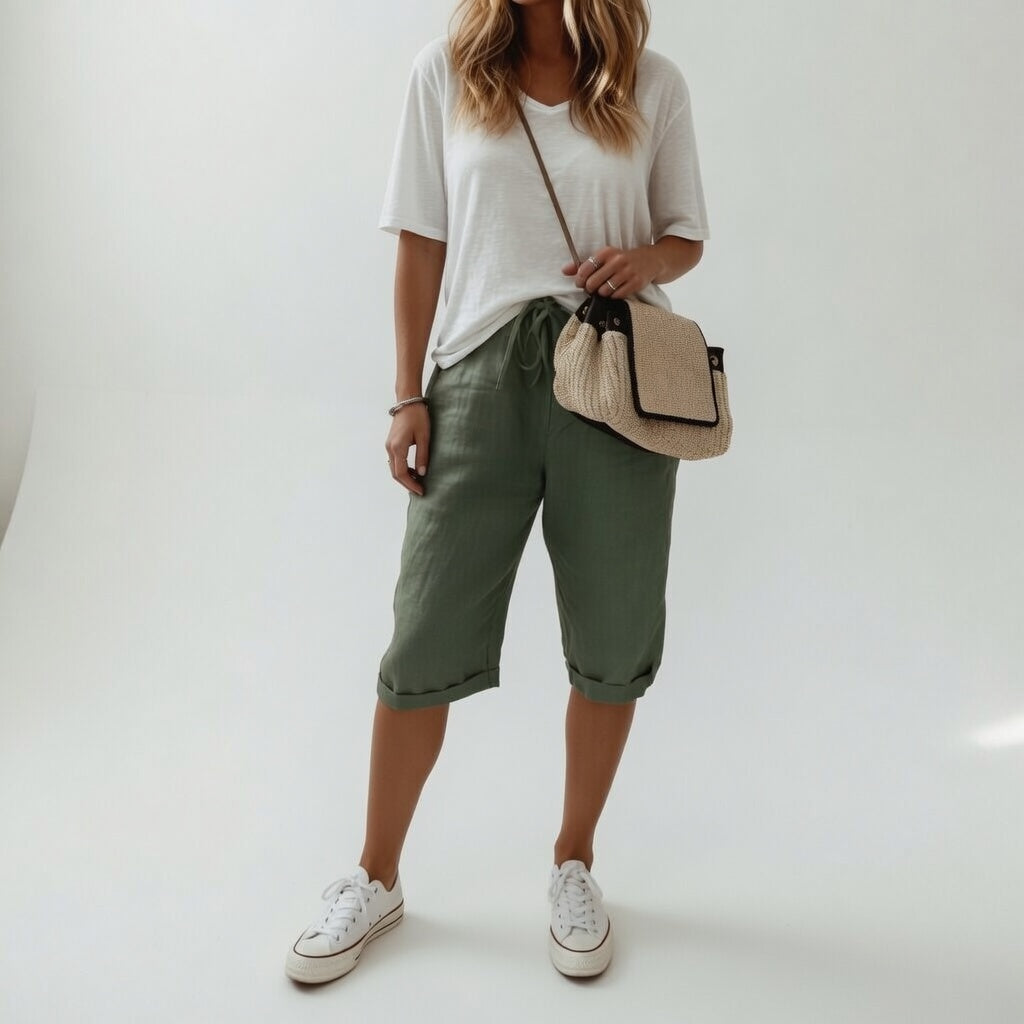 Fernande™ — Bermuda shorts, 100% cotton, casual summer style