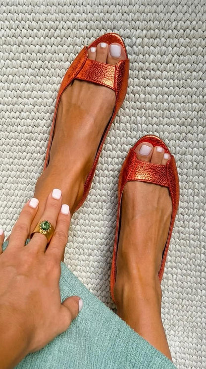 Adelina | Golden Sandals Comfort Chic