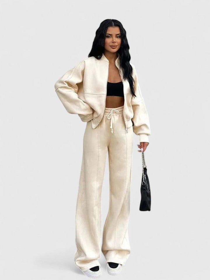 Suzanne | Relaxed Zip-Front Two-Piece Set