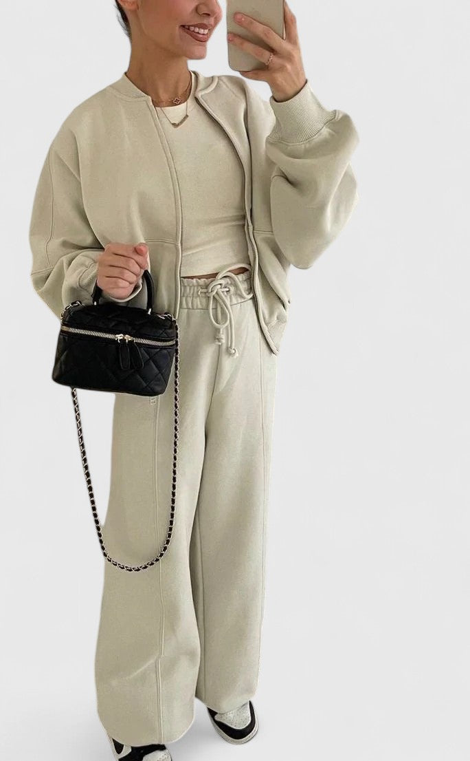 Suzanne | Relaxed Zip-Front Two-Piece Set
