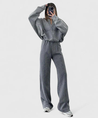 Suzanne | Relaxed Zip-Front Two-Piece Set
