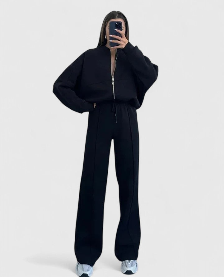 Suzanne | Relaxed Zip-Front Two-Piece Set
