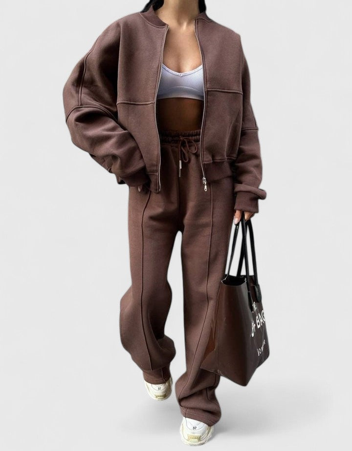 Suzanne | Relaxed Zip-Front Two-Piece Set