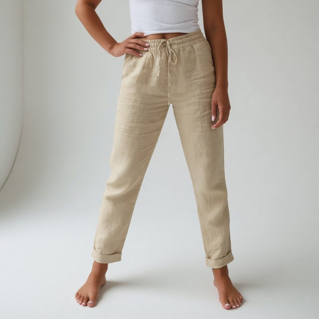 Albertine™ — 100% cotton pants with a fluid drape and natural comfort
