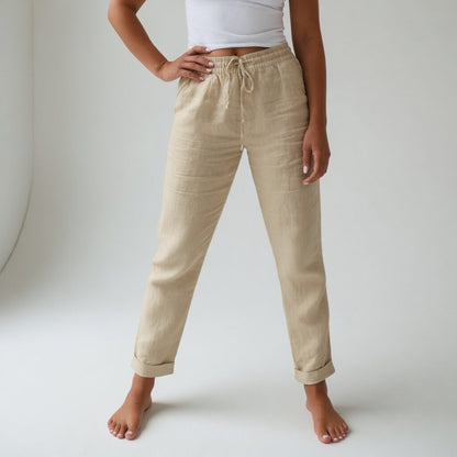 Albertine™ — 100% cotton pants with a fluid drape and natural comfort