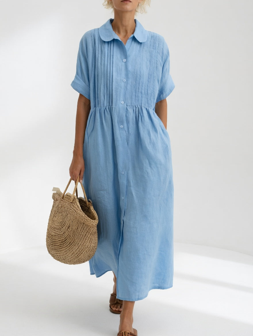 Lysandra™ - Flowy summer shirt dress