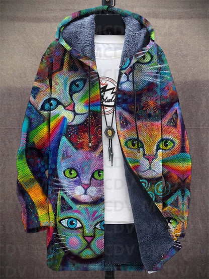 Preston | Artistic Print Hooded Jacket